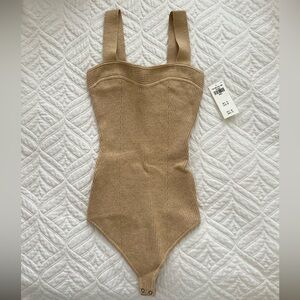 NWT Abercrombie Ribbed Sweater Sweetheart Bodysuit